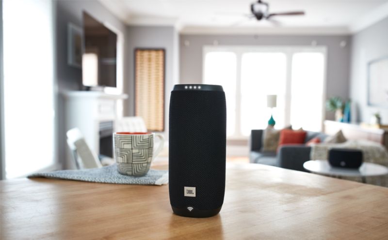 Jbl Link 20 Schwarz Google Sprachsteuerung Lautsprecher Mit Wlan Und Bluetooth