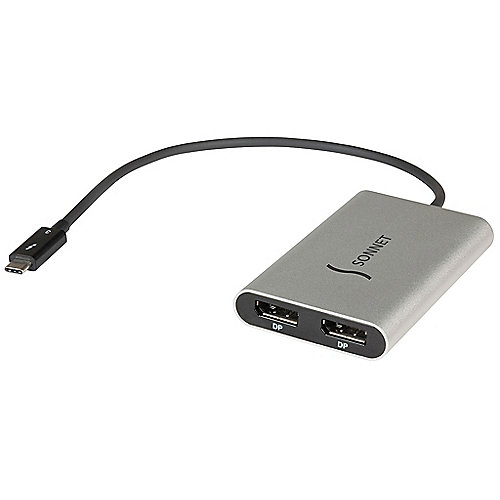 Sonnet Thunderbolt 3 zu Dual DisplayPort Adapter (für 4K Displays)