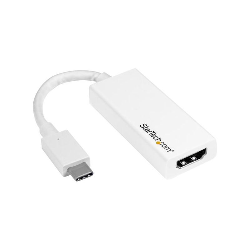 Startech  USB-C zu HDMI Adapter St./Bu. weiß | 00065030862837