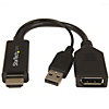 Startech HDMI Adapter 0,15m HDMI zu DP + USB Strom 4K St./Bu. schwarz