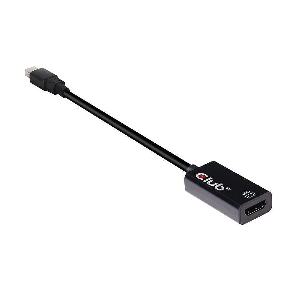 Club 3D mini DisplayPort 1.4 zu aktiven HDMI 2.0a Adapter HDR schwarz