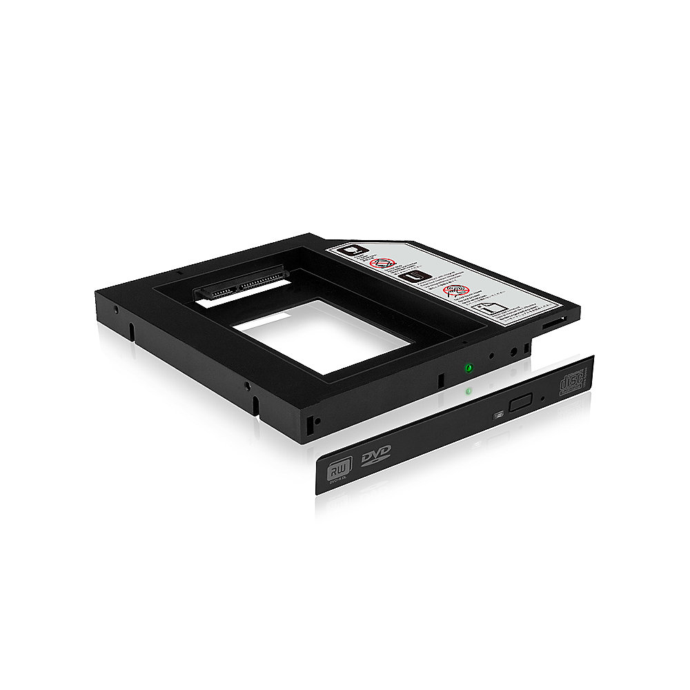 RaidSonic Icy Box IB-AC640 Adapter für 2,5" SSD/Festplatten für DVD Schacht