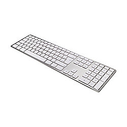 .Matias Aluminum Wireless Tastatur dt. MacOS silber