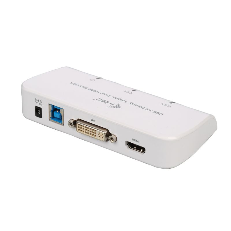 i-tec  USB Dual Display Adapter Advance HDMI DVI VGA Grafikkarte weiß | 08595611700071