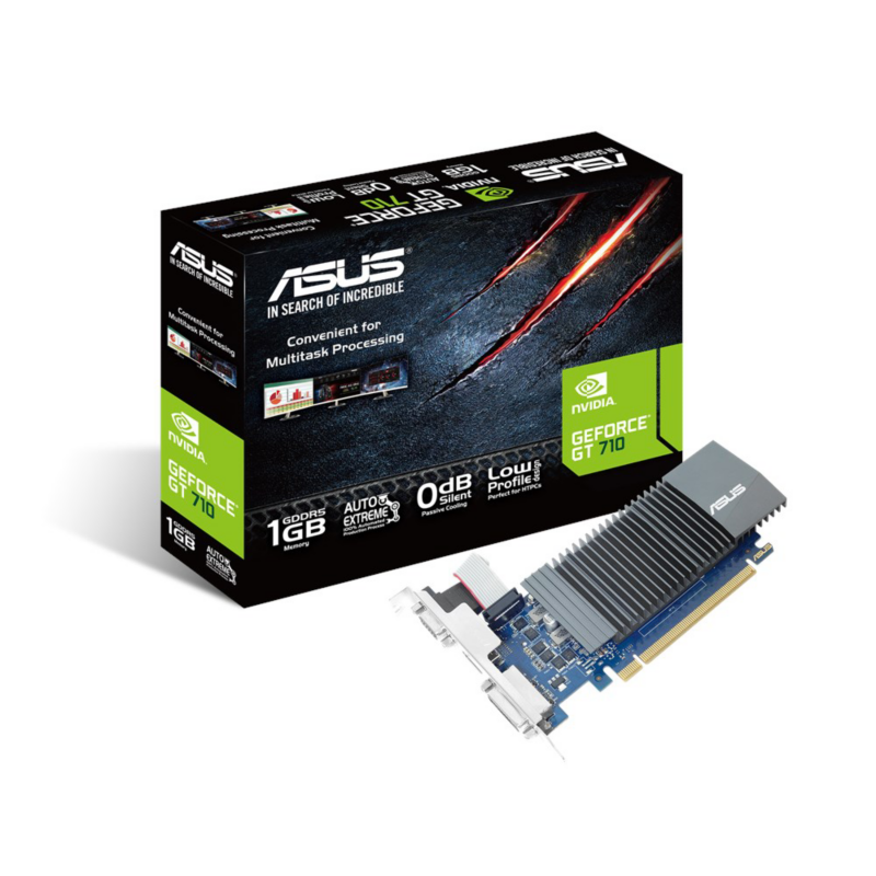 Asus  GeForce GT 710-SL-1GD5-BRK 1GB PCIe VGA/DVI/HDMI passiv low profile | 04712900744156