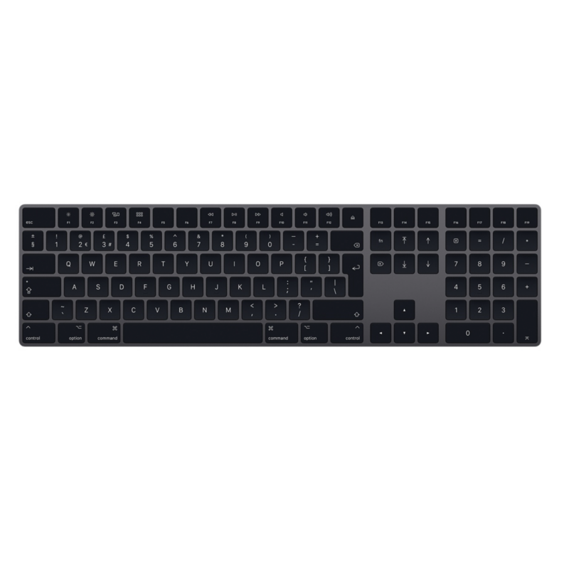 Apple  Magic Keyboard mit Ziffernblock Space Grau (Englisch International) | 00190198738448