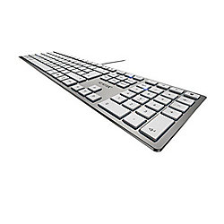 Cherry KC 6000 Slim Keyboard USB silber