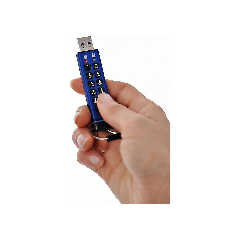 *iStorage datAshur PRO USB3.0 Flash Drive 16GB Stick mit PIN-Schutz Aluminium