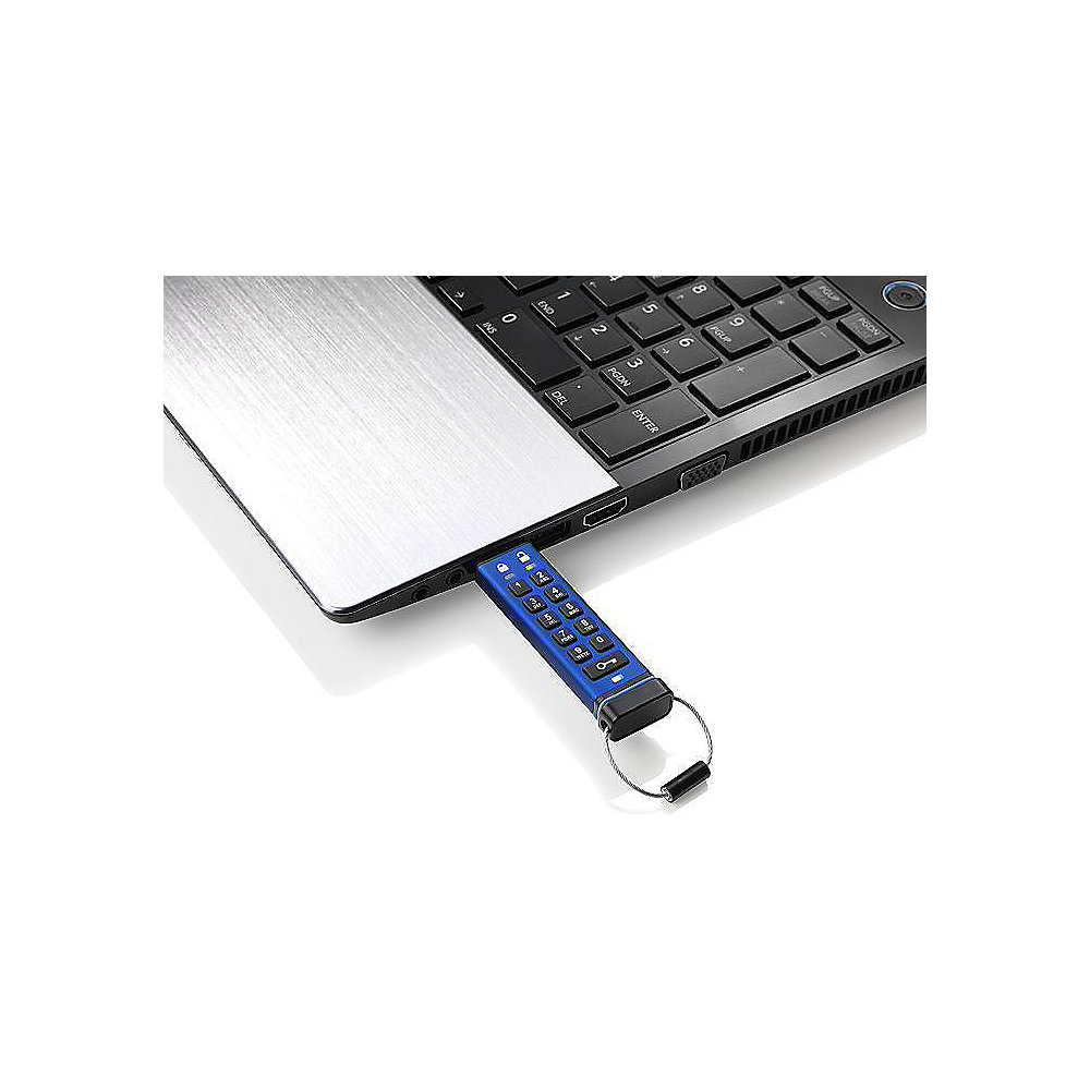 *iStorage datAshur PRO USB3.0 Flash Drive 32GB Stick mit PIN-Schutz Aluminium