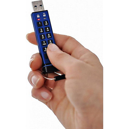 *iStorage datAshur PRO USB3.0 Flash Drive 32GB Stick mit PIN-Schutz Aluminium