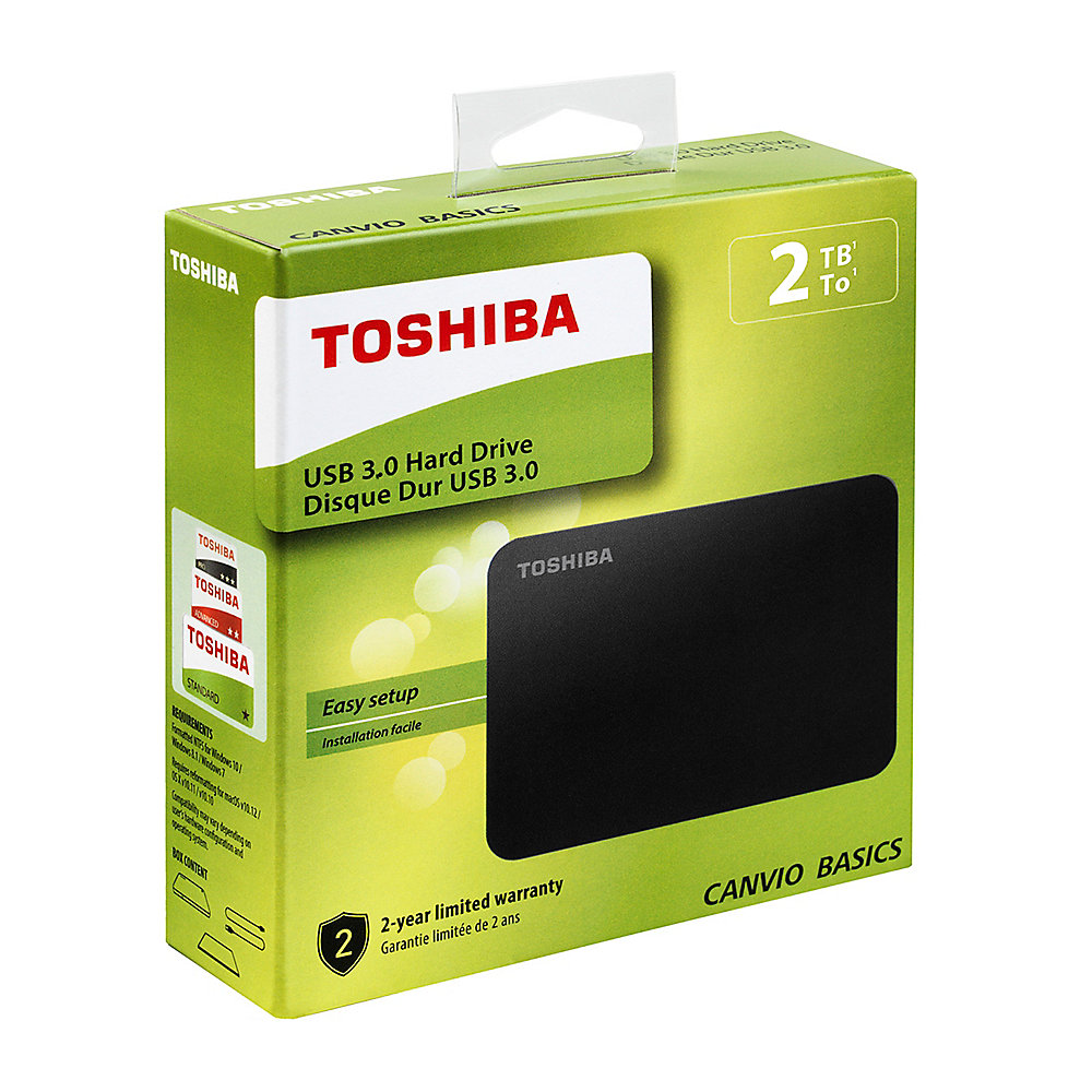 Toshiba Canvio Basics 1TB USB3.0 2.5Zoll Schwarz