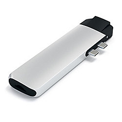 Satechi USB-C Pro Hub Multi-Port Adapter 4K HDMI &amp;amp; Ethernet Silber
