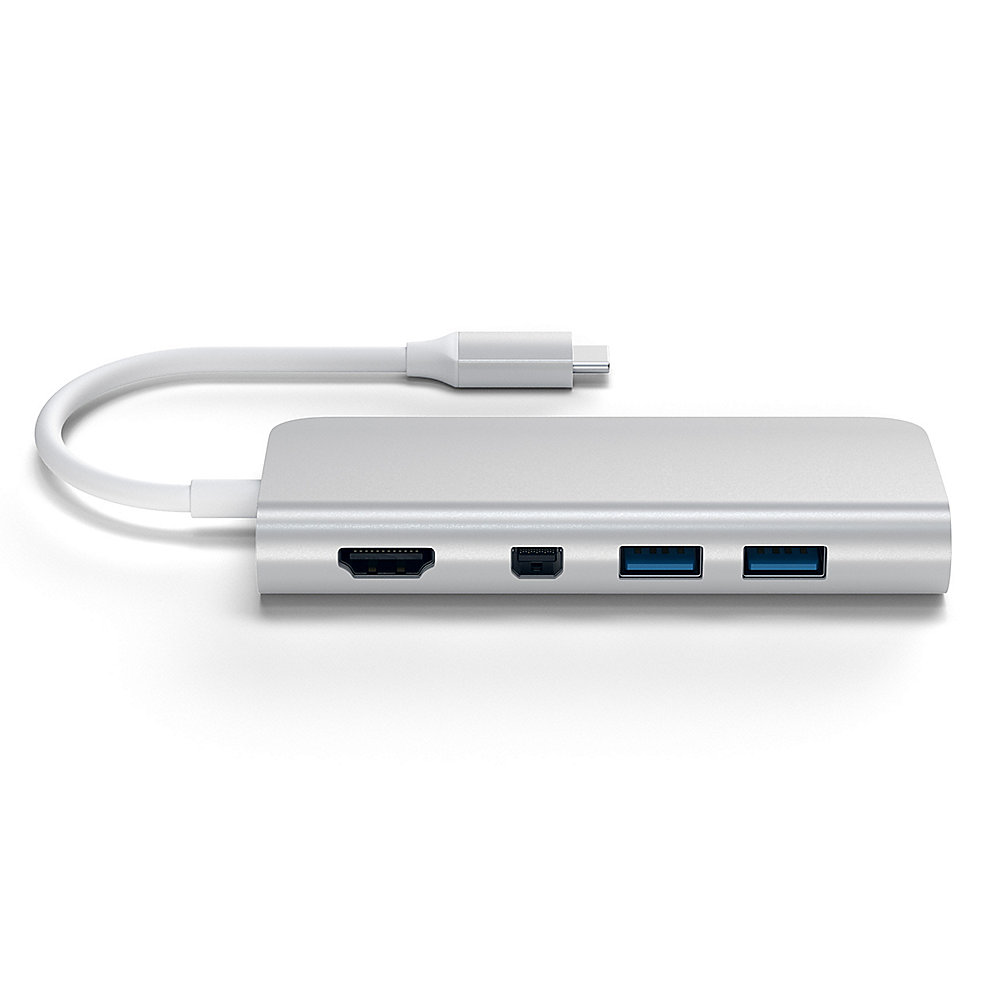 Satechi USB-C Multimedia Adapter Silber