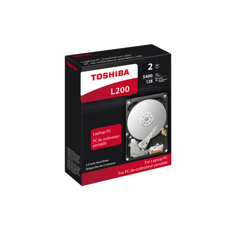 Toshiba  L200 HDWL120EZSTA – 2TB 5400rpm 128MB SATA600 2.5zoll | 04260557510346