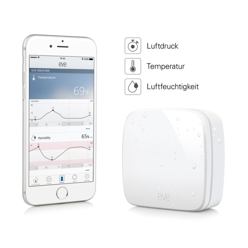 Elgato Eve Bundle 1x Weather 1x Room 4x Door Window Sensoren Fur Apple Homekit