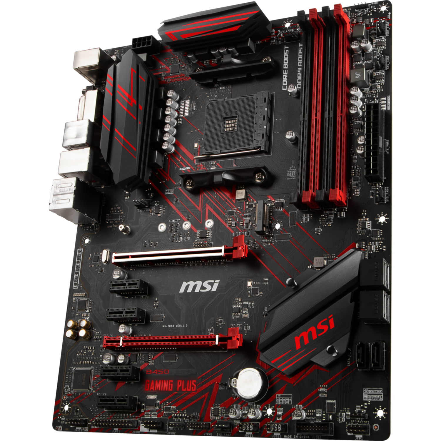 Msi B450 Gaming Plus Atx Mainboard Sockel Am4 M2dvihdmiusb31 Ebay