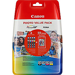 Canon CLI-526 Original Druckerpatronen Multipack (BK/C/M/Y) 4540B017