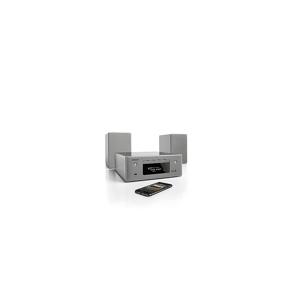 Denon CEOL N10 CD-Kompaktanlage HEOS Multiroom Bluetooth Airplay2 grau