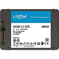 Crucial BX500 SSD 240GB 2.5zoll Micron 3D NAND TLC SATA600 - 7mm