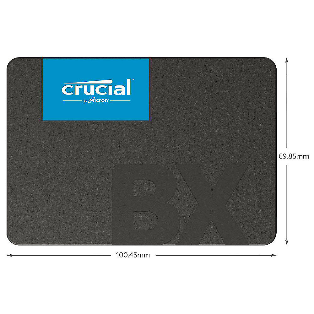 Crucial BX500 SSD 480GB 2.5zoll Micron 3D NAND TLC SATA600 - 7mm