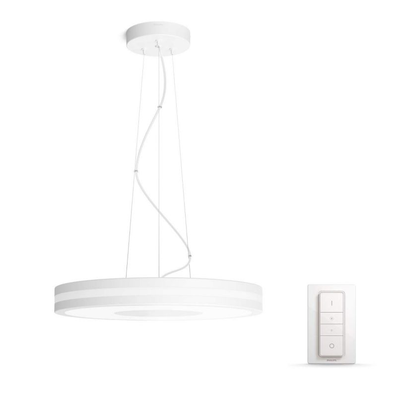 Philips Hue White Ambiance Being Pendelleuchte Weiß inkl. Dimmschalter 