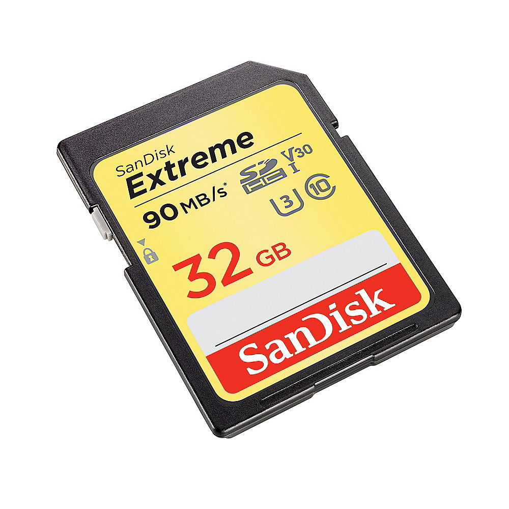 SanDisk Extreme 32 GB SDHC Speicherkarte (90 MB/s, Class 10, U3, V30) 2er Pack