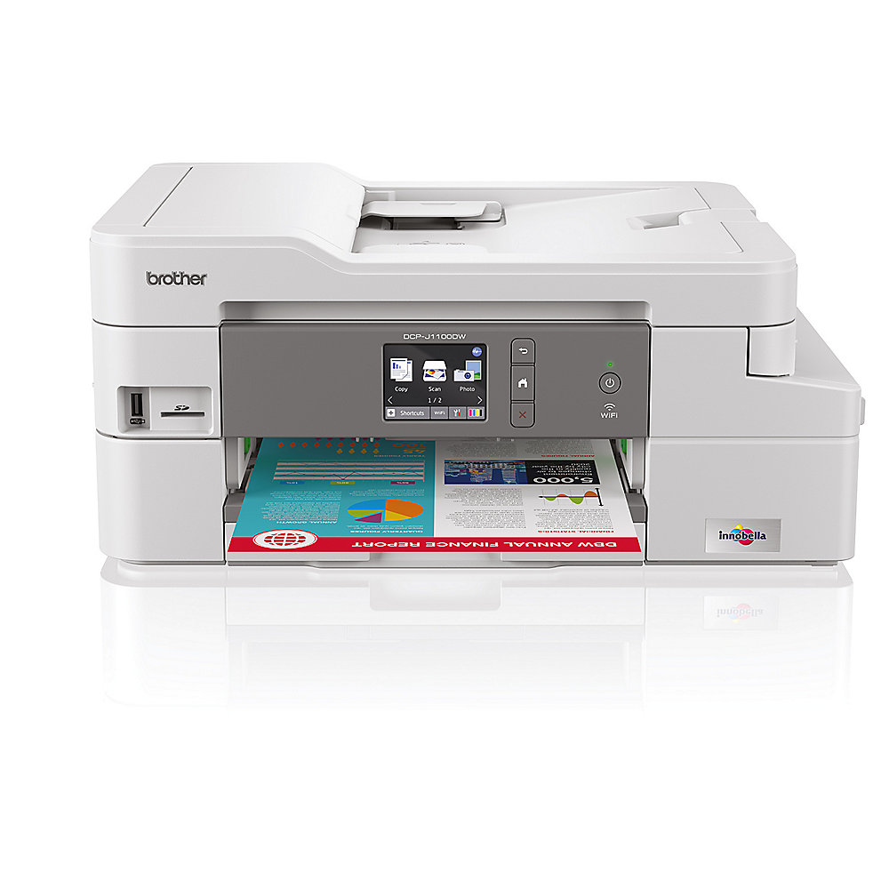 Brother DCP-J1100DW Tintenstrahl-Multifunktionsdrucker Scanner Kopierer WLAN