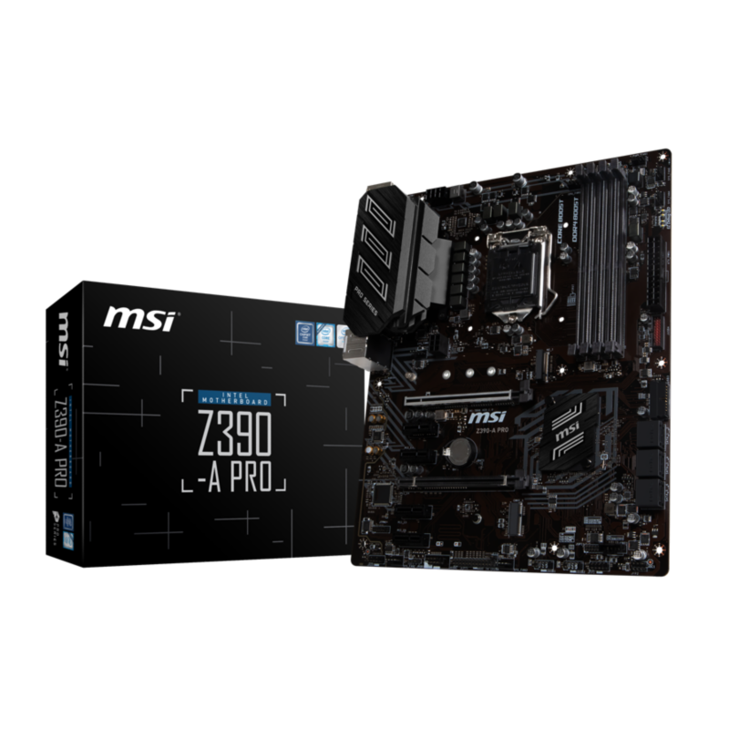 MSI  Z390-A Pro ATX Gaming Mainboard Sockel 1151 DP/DVI/VGA/USB-C | 04719072594152