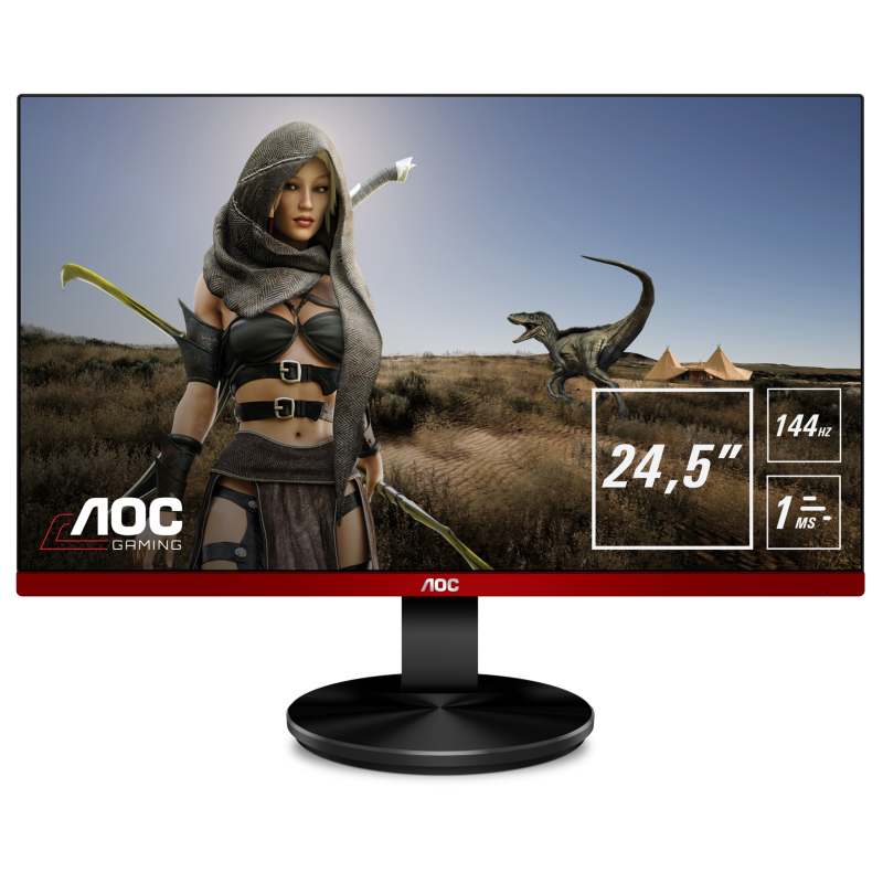 AOC  G2590PX 62,2cm (24,5″) FHD Gaming-Monitor VGA/HDMI/DP 1ms 144Hz 400cd/m² | 04038986166096