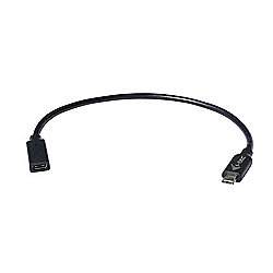 i-tec USB-C Verl&auml;ngerungs-Kabel Adapter St./Bu. 30cm schwarz