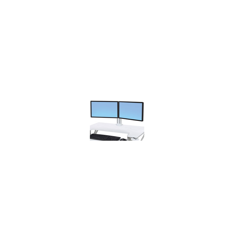 Ergotron  97-934-062 WorkFit Dual Kit, Tischmontage für 2 Monitore, bis zu 24zoll | 00698833051025