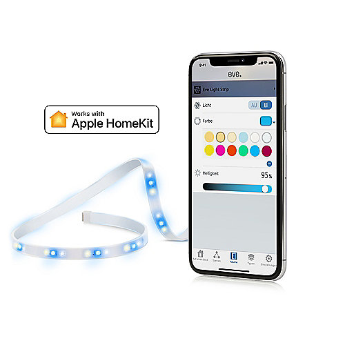 Eve Eve Light Strip - Smarter LED-Lichtstreifen weiß/farbig dimmbar HomeKit-komp