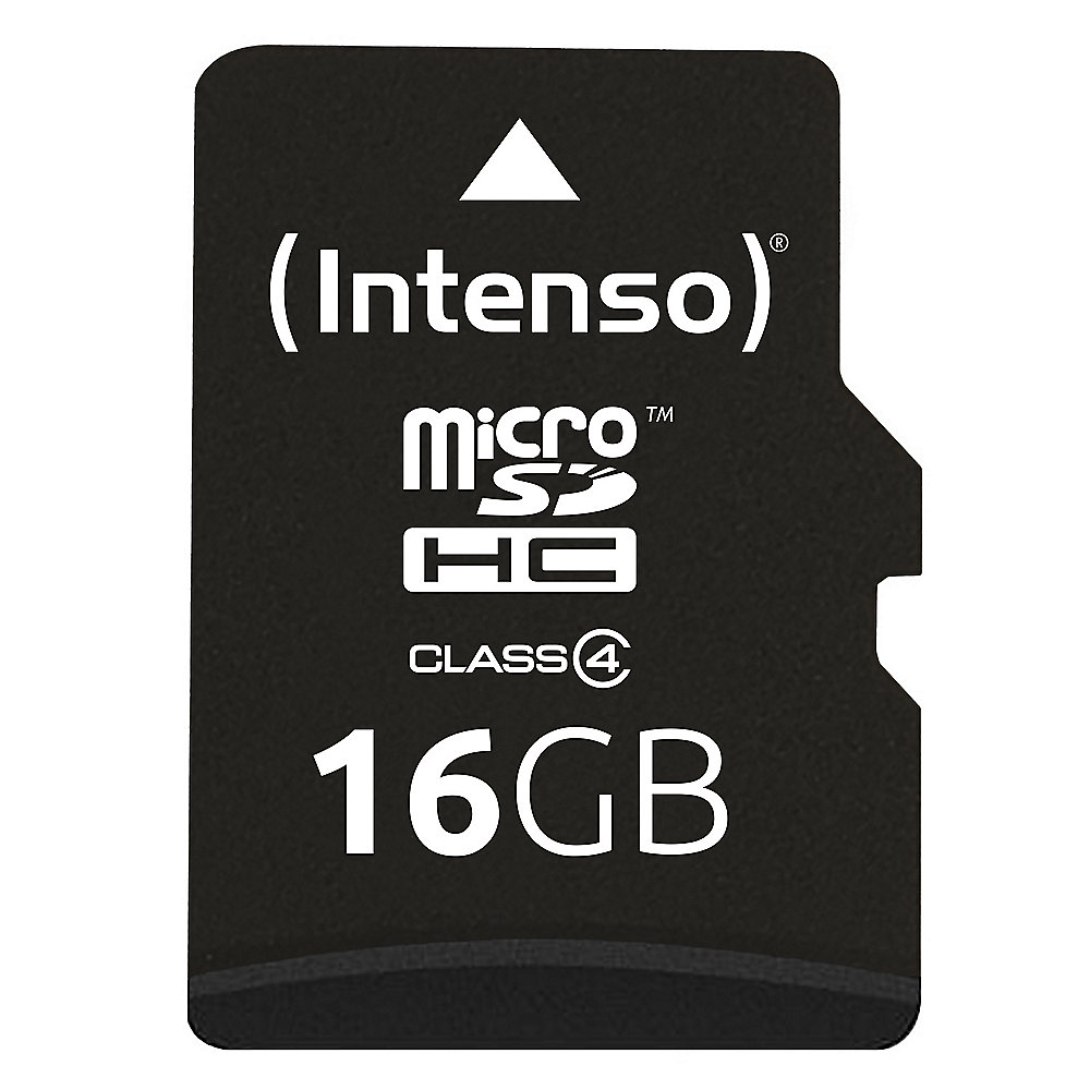 Intenso 16 GB microSDHC Speicherkarte (21 MB/s, Class 4)