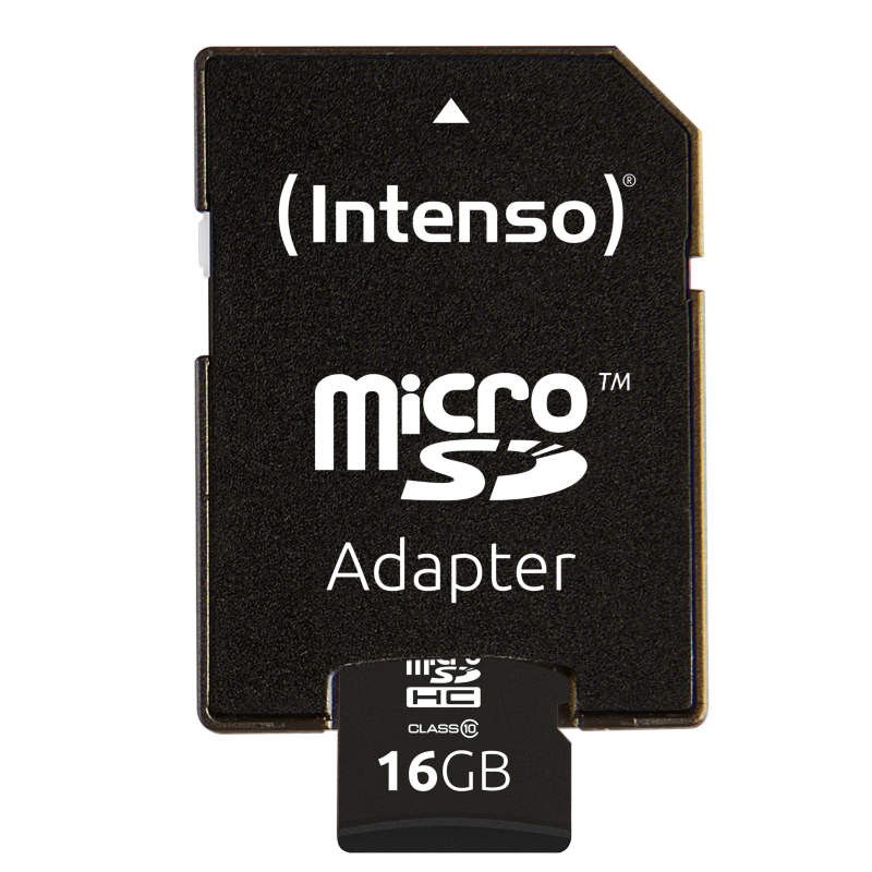 Intenso  16 GB microSDHC Speicherkarte (40 MB/s, Class 10) | 04034303016136
