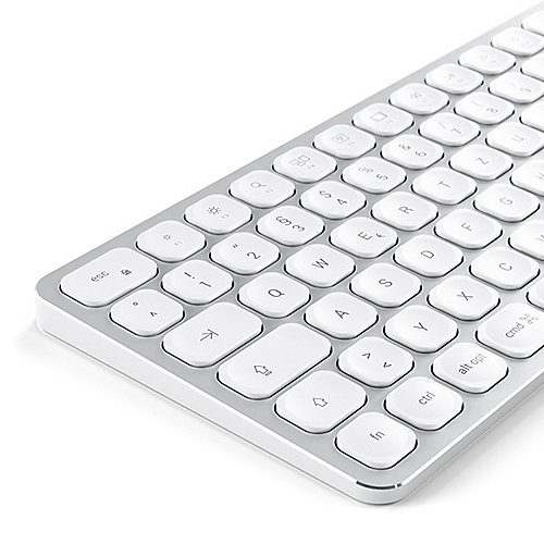 Satechi Aluminium Tastatur kabelgebunden für Mac silber
