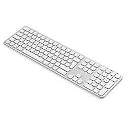 Satechi Aluminium Full Bluetooth Tastatur kabellos f&uuml;r Mac silber