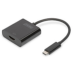 DIGITUS USB 3.1 Typ-C zu HDMI Grafikadapter 4K schwarz