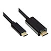 Good Connections Adapterkabel USB-C zu HDMI 2.0 4K2K/ UHD 1,0m schwarz