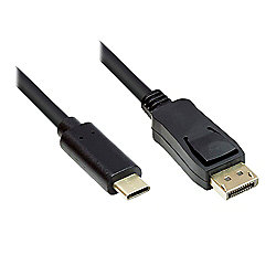 Good Connections Adapterkabel USB-C zu DisplayPort 1.2 4K2K/ UHD 1m schwarz