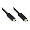Good Connections Lade- und Datenkabel USB 3.1 USB-C beidseitig 1,5m schwarz