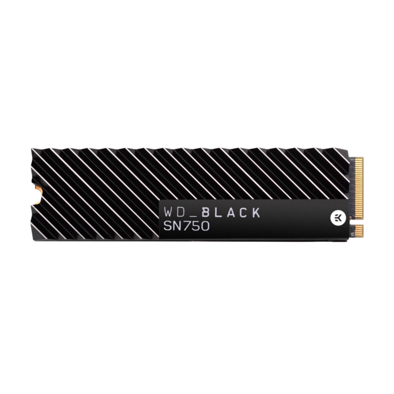 Western Digital WD_BLACK SN750 NVMe SSD 2 TB M.2 PCIe Gen3 mit Kühlkörper | 00718037866635