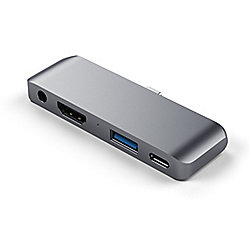 Satechi Aluminum Type-C Mobile Pro Hub f&uuml;r iPad Pro Space Gray