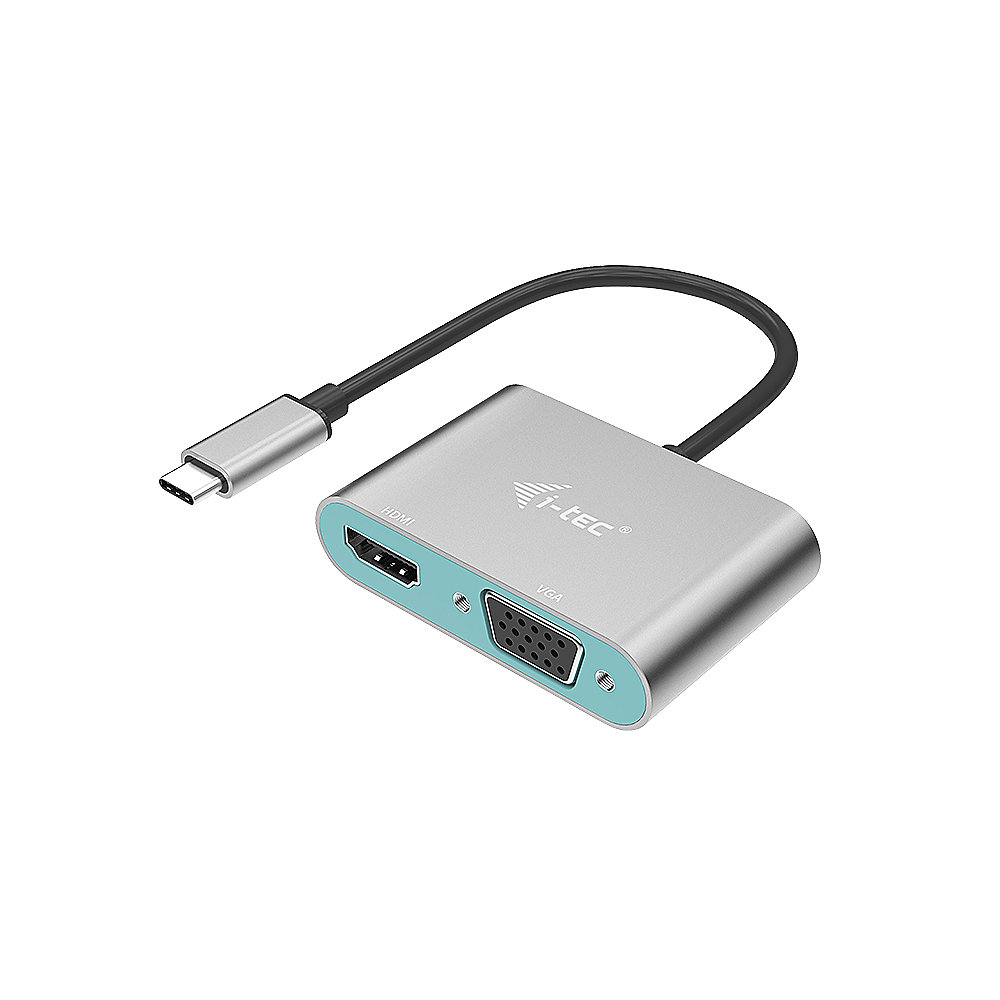 i-tec USB-C Metal HUB HDMI und VGA Adapter