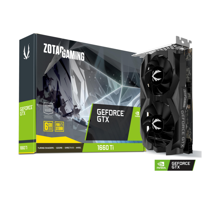 Zotac  GAMING GeForce GTX 1660Ti Twin Fan 6GB GDDR6 Grafikkarte HDMI/3xDP | 04895173618000