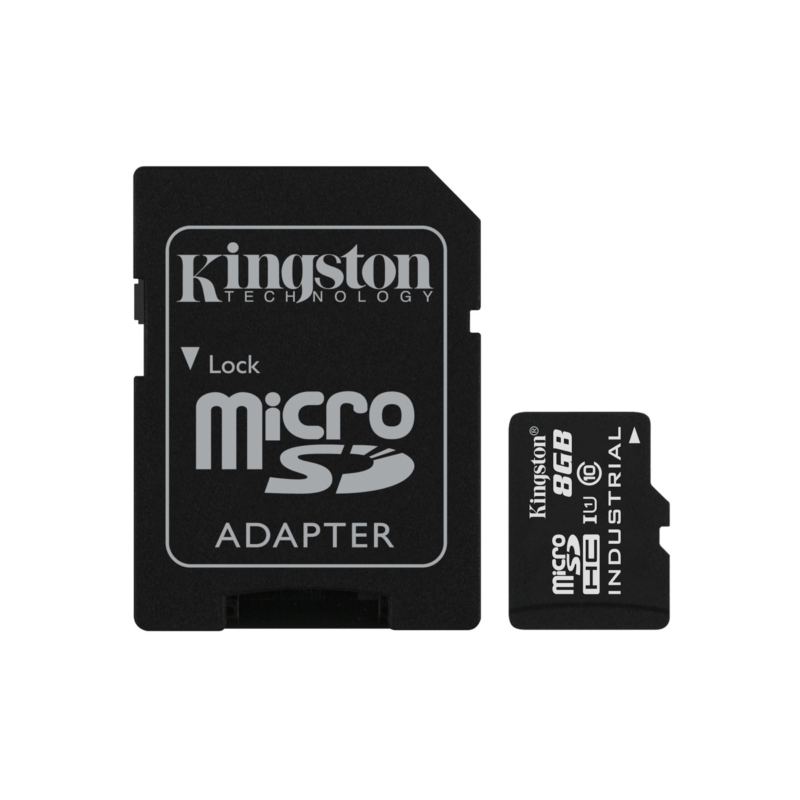 Kingston  Industrial Temperature 8 GB microSD Speicherkarte inkl. SD Adapter | 00740617253276