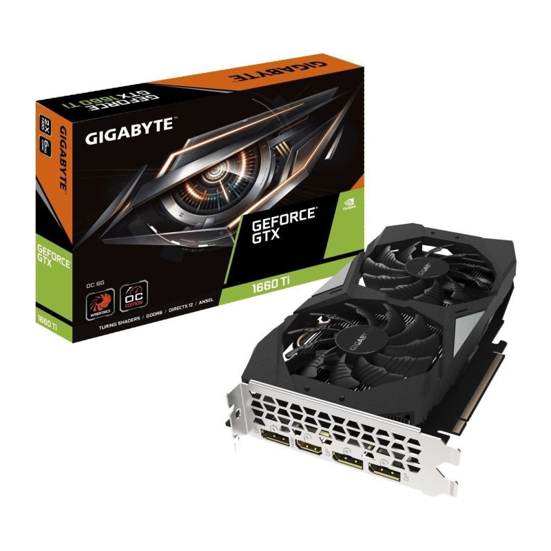 Gigabyte  GeForce GTX 1660Ti OC 6GB GDDR6 Grafikkarte HDMI/3xDP | 04719331304454