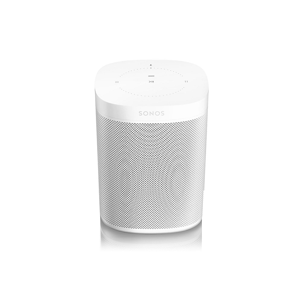 Sonos ONE weiß kompakter Multiroom All-in-One Smart Speaker Sprachsteuerung