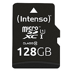 Intenso 128 GB microSDXC Speicherkarte (45 MB/s, Class 10, UHS-I)