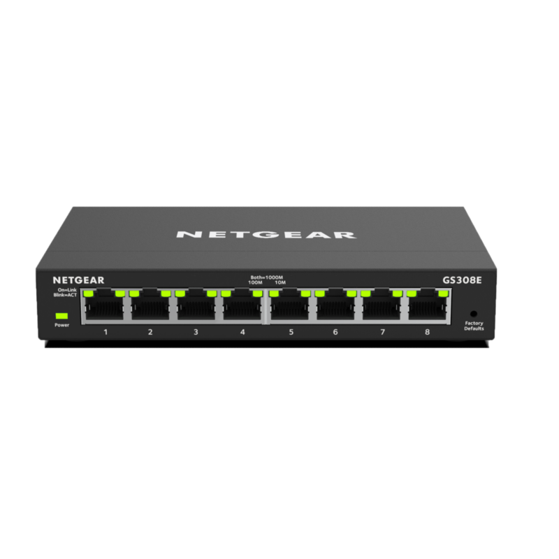Netgear  GS308E 8 Port Gigabit Switch | 00606449140644