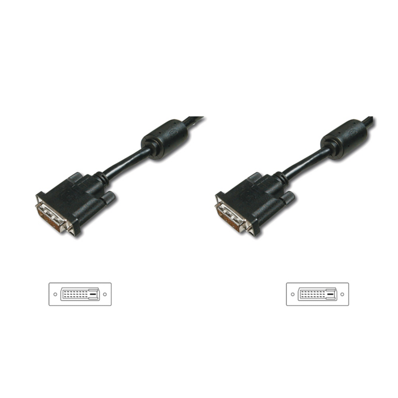 Digitus  AK-320101-050-S DVI-Anschlusskabel | 04016032298335